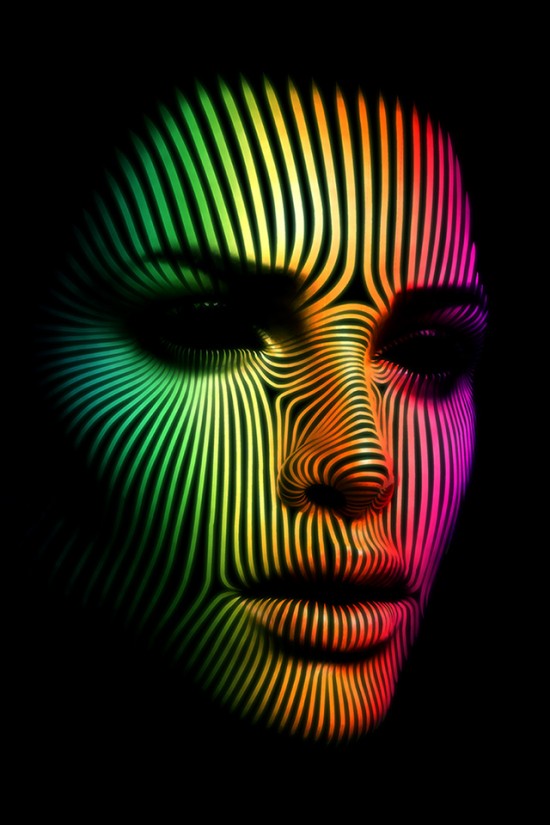 surface lines - colorful portraits wallpapers by Jens-Peter Giesel