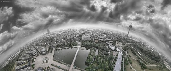 Breathtaking landscape photography from Ben Heine - Cologne panorama, Germany