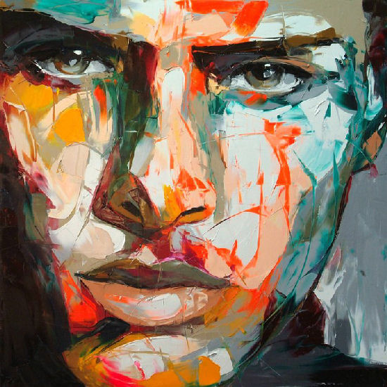 Strong and lively colors in Nielly Francoise's paintings