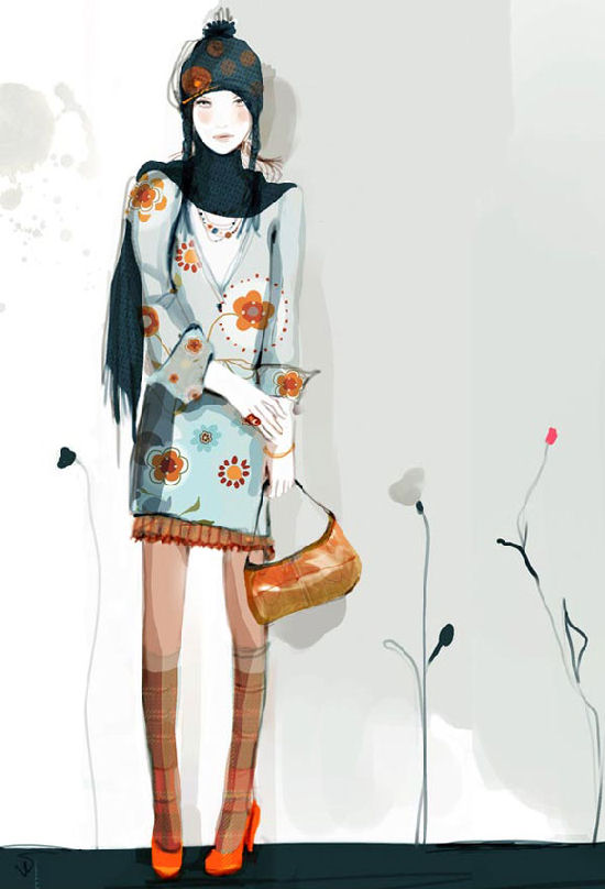 Sophie Griotto, gorgeous fashion illustration for the stylish contemporary urban woman