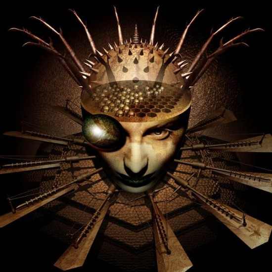 Cyberpunk prototype, surreal hybrid of man and machine by visionary artist Kazuhiko Nakamura