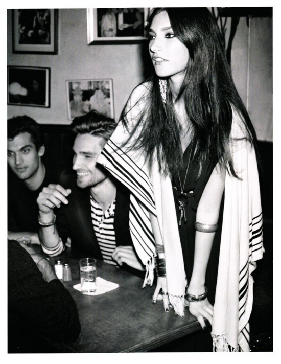 The New Boho Chic, Jacquelyn Jablonski photographed by Alexi Lubomirski for H&M Magazine Spring 2011