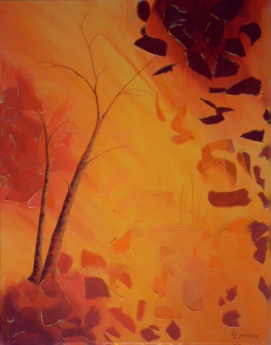 Vibrant beauty of creation in landscapes and abstracts paintings by Canadian artist Linda Lennea