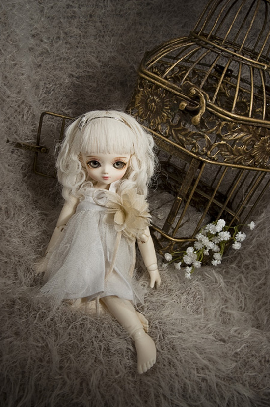 Golden cage of sweet ball-jointed doll