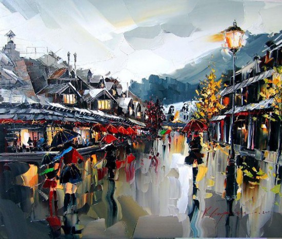 Warmth and energy in the vivid paintings of Kal Gajoum