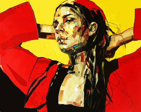Studies of human nature, paintings by Anna Bocek