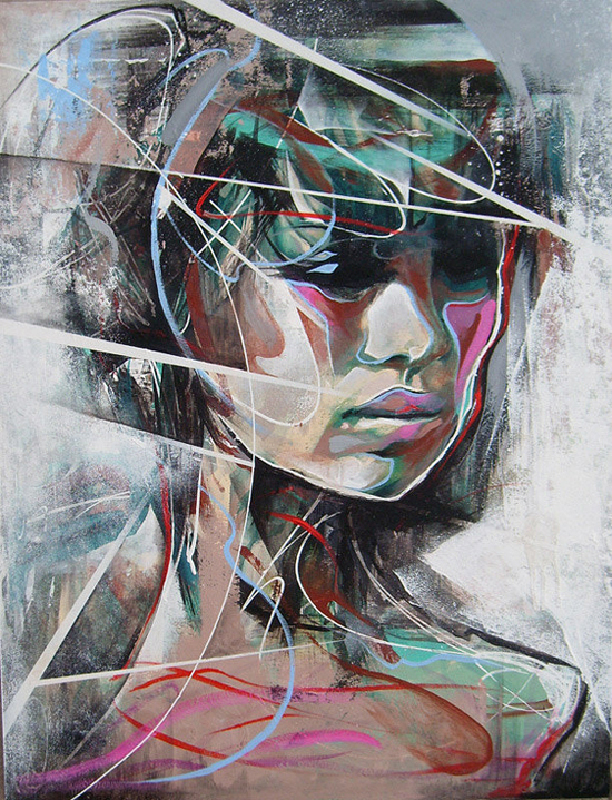 Portrait paintings by Danny O’Connor (aka DOC)