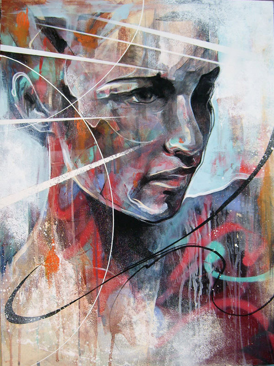 Portrait paintings by Danny O’Connor (aka DOC)