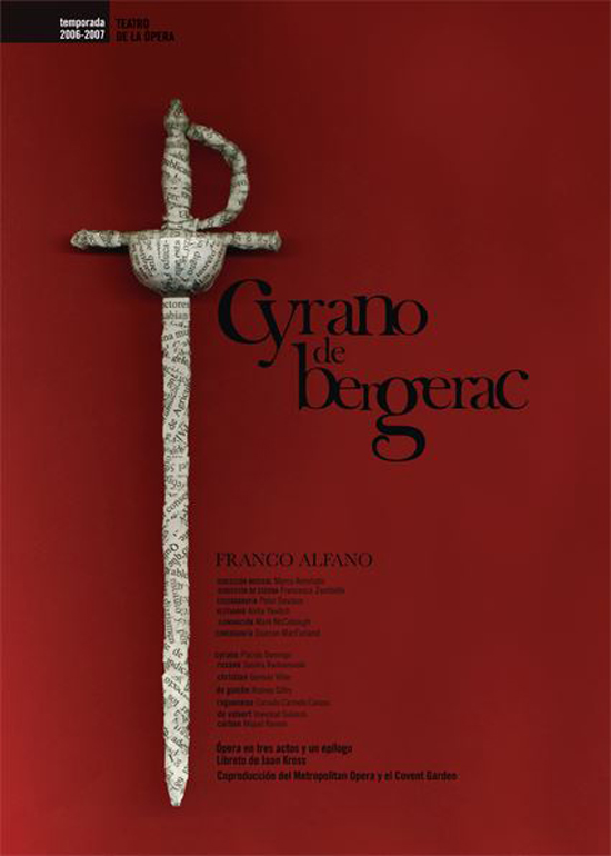 Opera season posters design by Jose Llopis