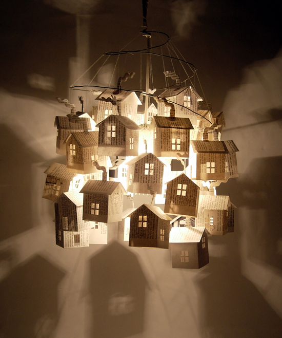 Magic paper house light by Hutch Studio