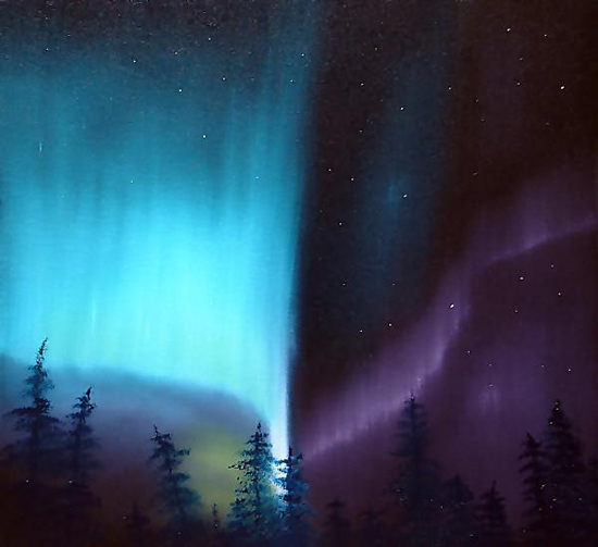 Northern Lights series, oil on canvas by Richard Humphrey