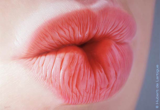 Kiss me Teddy – the luscious lips painted by Hubert de Lartigue