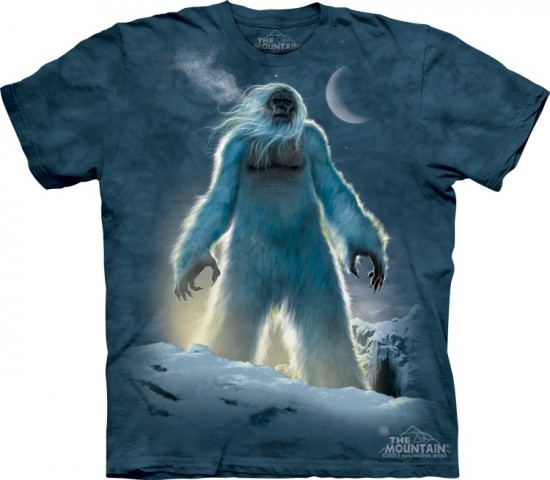 Yeti custom t-shirt tee design from the mountain