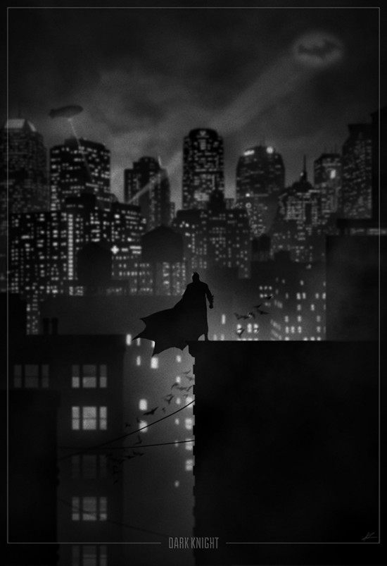 Superhero Noir Posters, project by Marko Manev