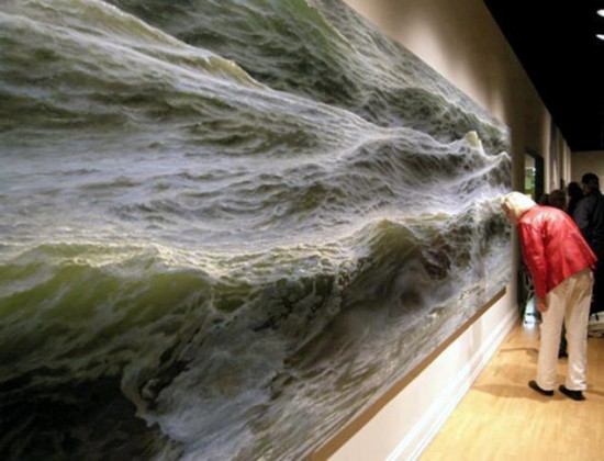 Impressionantes pinturas foto-realistas de ondas por Ran Ortner