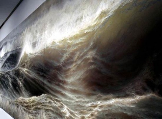 Impressionantes pinturas foto-realistas de ondas por Ran Ortner