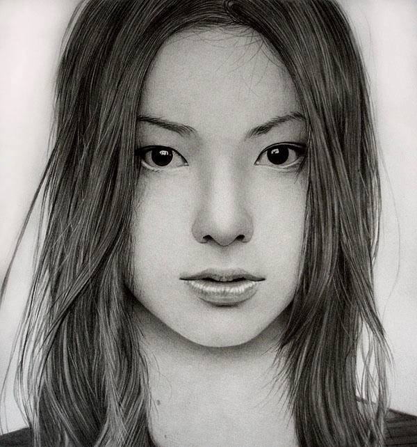 Pencil drawing portraits by Ken Lee