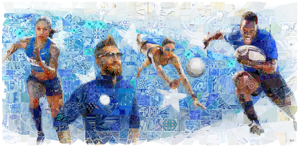The murals for USA House in Rio 2016 created by Charis Tsevis