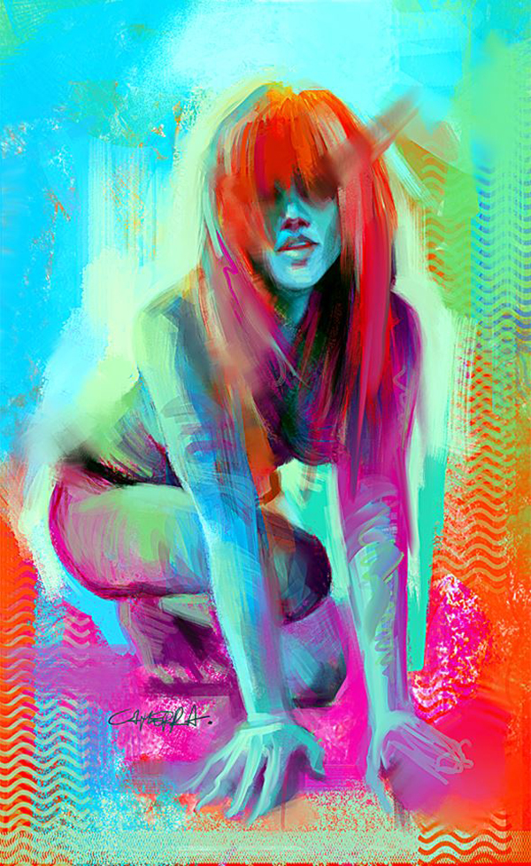 Colorful expressions, digital art by Enrico Camerra