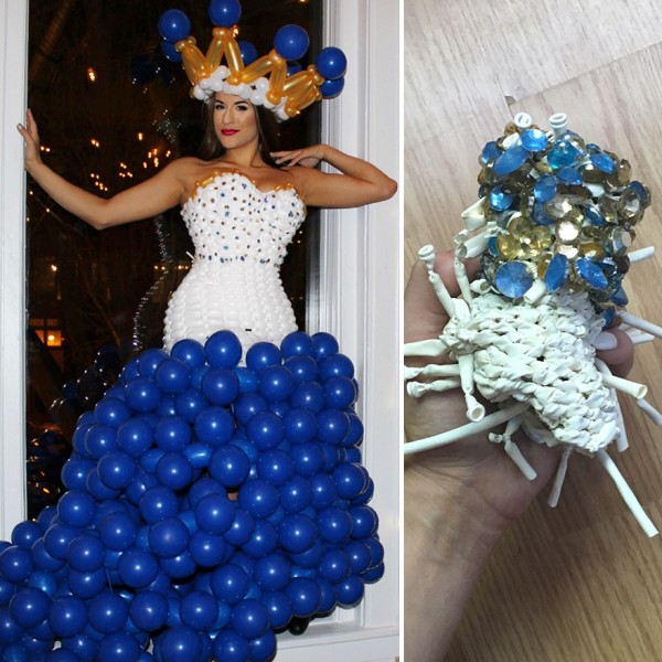 Molly Munyan makes balloon dresses and this is how they look a month later