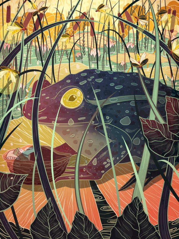 Thumbelina, illustration by Kailey Whitman
