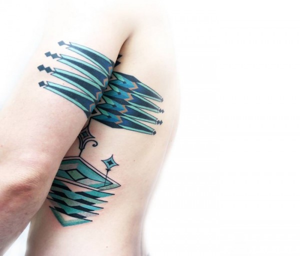 Brian Gomes, tattoos inspired by the geometric artwork of indigenous tribes