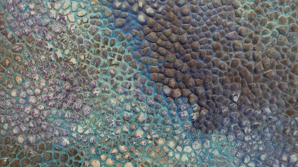 Egg shells series, mosaic by Elisa Arrighi