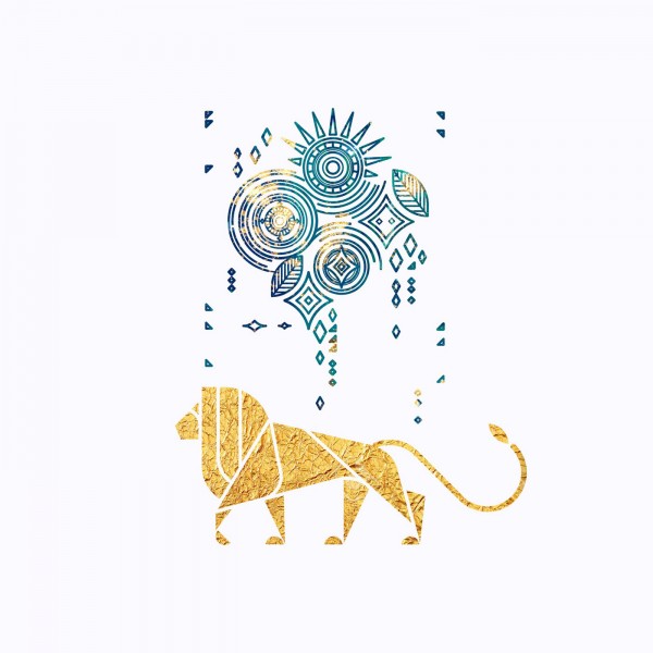 Lion, illustration by Artsy Kiddo