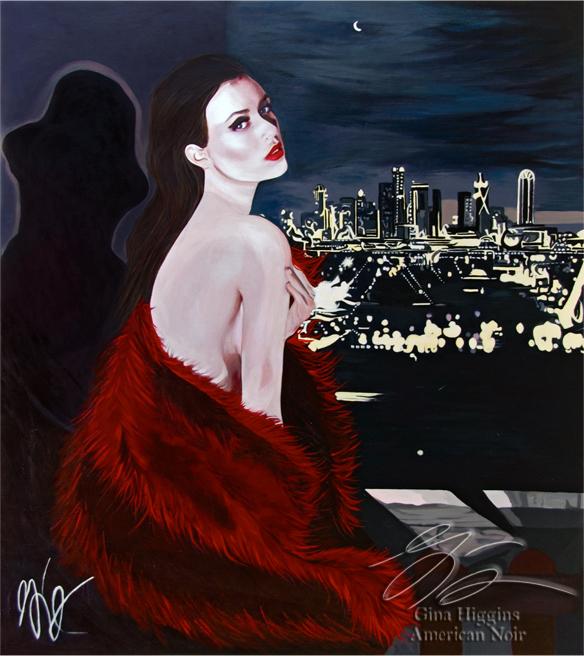 Film Noir Paintings by Gina Higgins