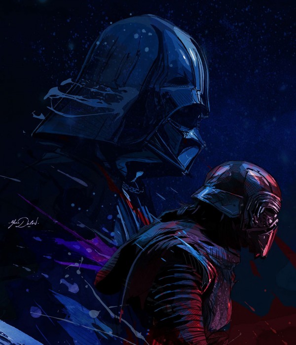 STAR WARS - The Last Jedi, illustration by Yann Dalon