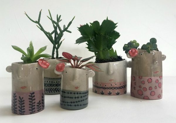 The Pottery Parade, pots with character by Sandra Apperloo