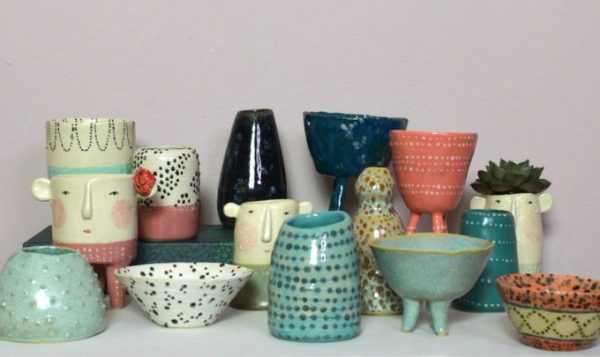 The Pottery Parade, pots with character by Sandra Apperloo