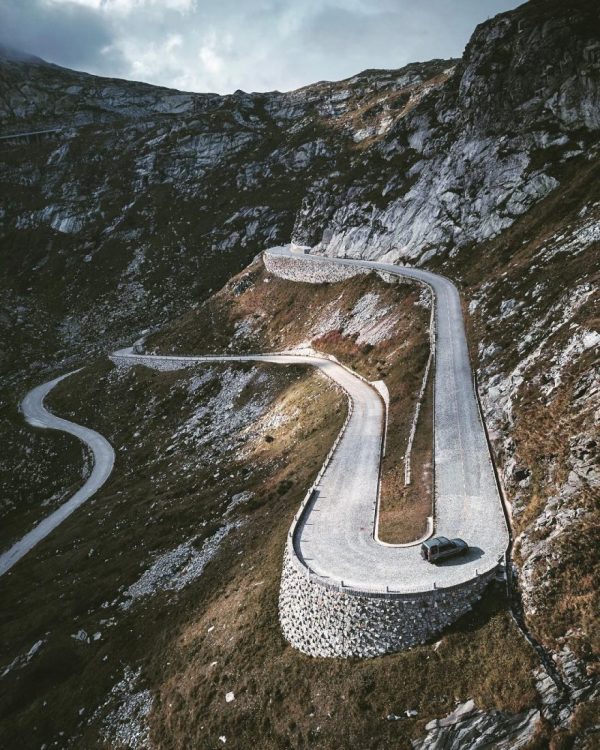 Stunning drone photos of roads by Fabian Frost
