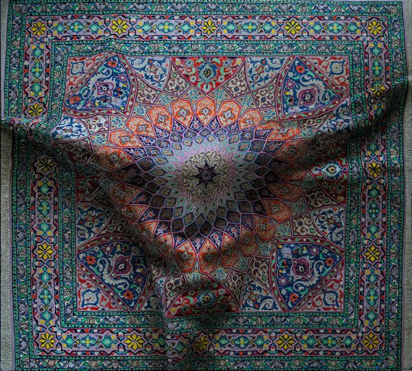 Antonio Santín, Hyperrealistic paintings of patterned rugs