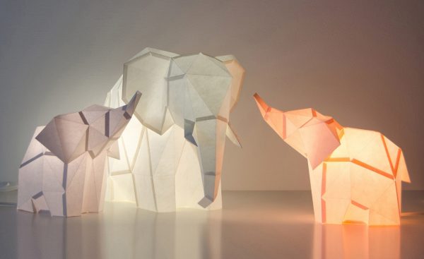 Geometric animals come to life in DIY lamp kits by OWL