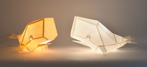 Geometric animals come to life in DIY lamp kits by OWL