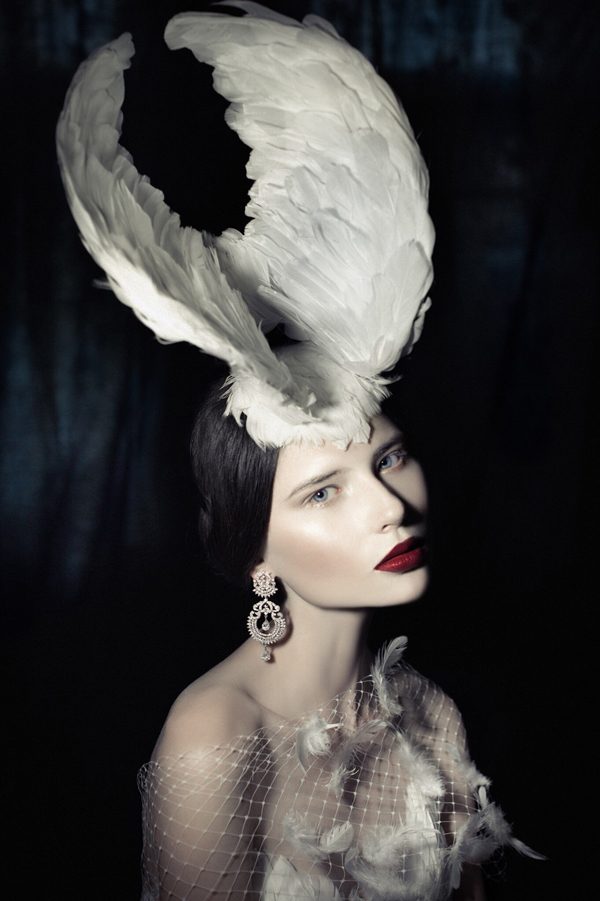 White dove, style and costume design by Alisa Gagarina