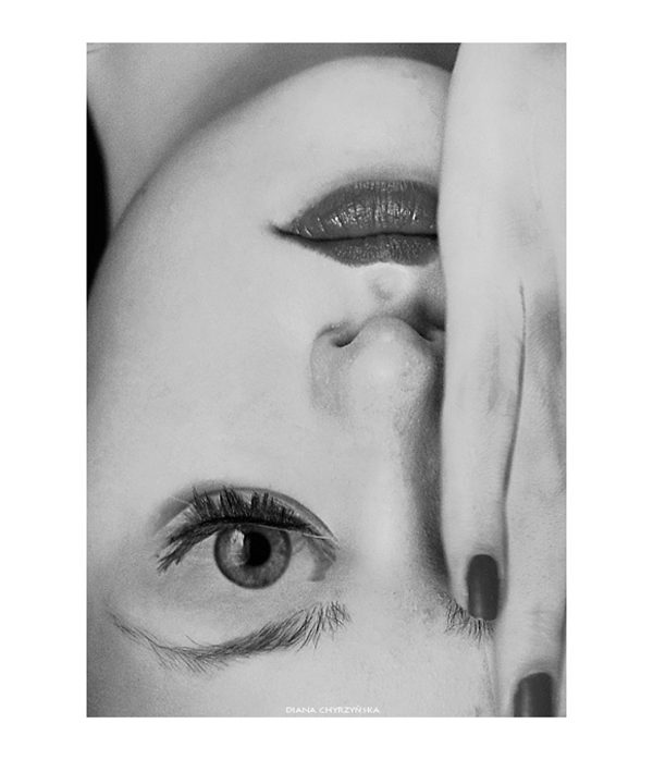 Faces (series of self-portraits) photography by Diana Chyrzyńska