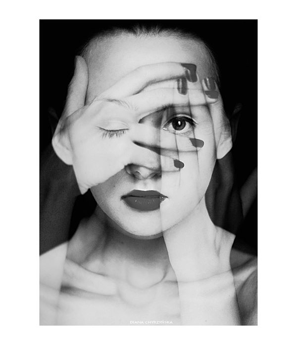 Faces (series of self-portraits) photography by Diana Chyrzyńska