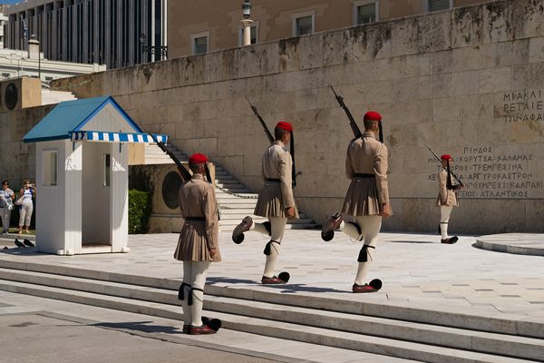 Athens - change of guard, photography by Michał Skarbiński