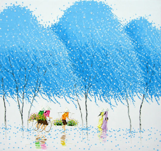 Awesome colorful paintings by Phan Thu Trang