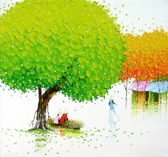 Awesome colorful paintings by Phan Thu Trang