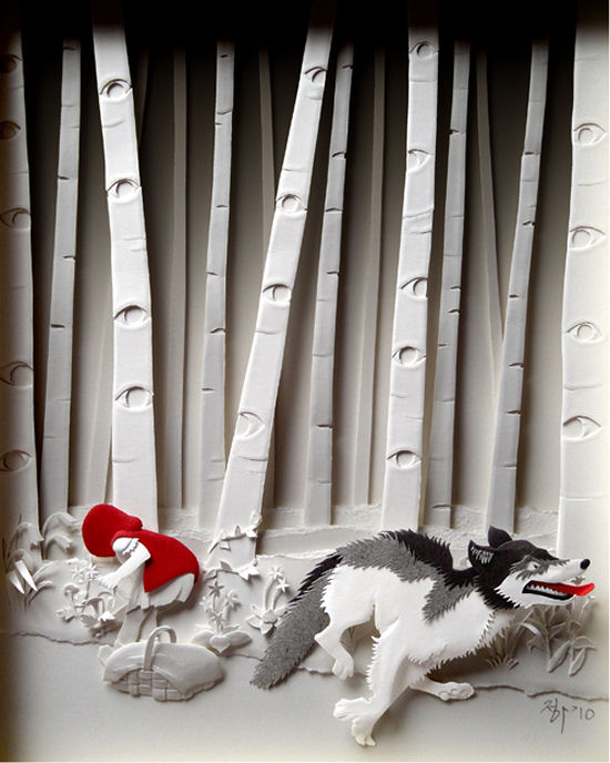 Paper Artworks by Cheong-ah Hwang 