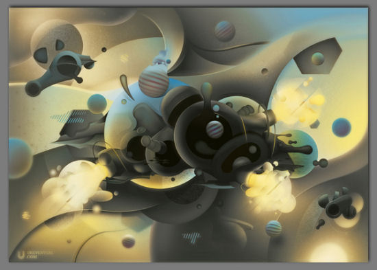 Playing with abstract freestyle forms - "09 Cleanup" by Tomas Brechler
