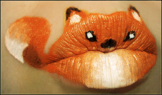 An excellent series of disguised mouths and lips by Paige Thompson