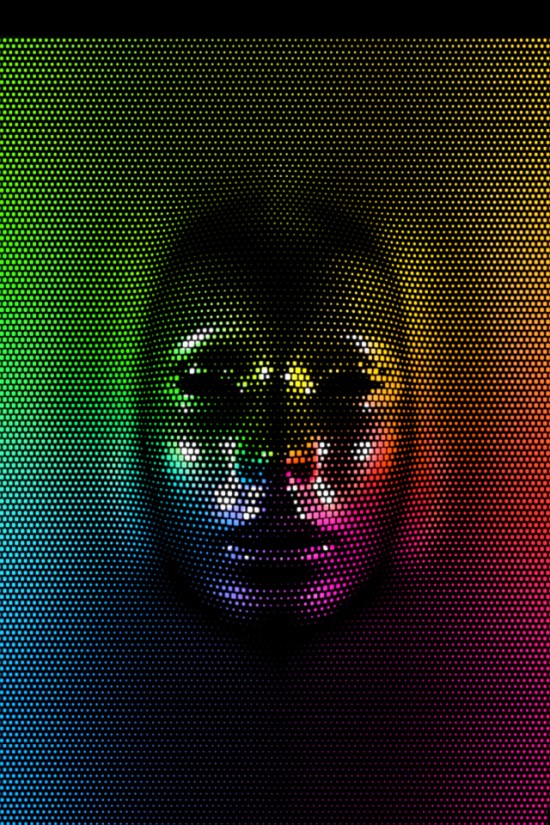 living pixels - colorful portraits wallpapers by Jens-Peter Giesel