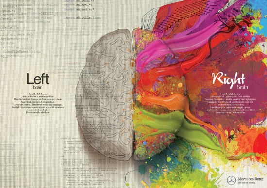 Left brain or right brain, scientist or creative? The best or nothing: Mercedes-Benz