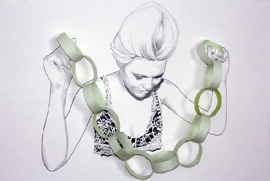 Ingenious mix of line drawing and colour by Niki Pilkington