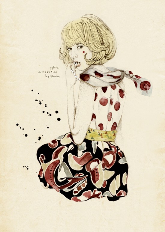 Joyful naive illustrations by Elodie Nadreau