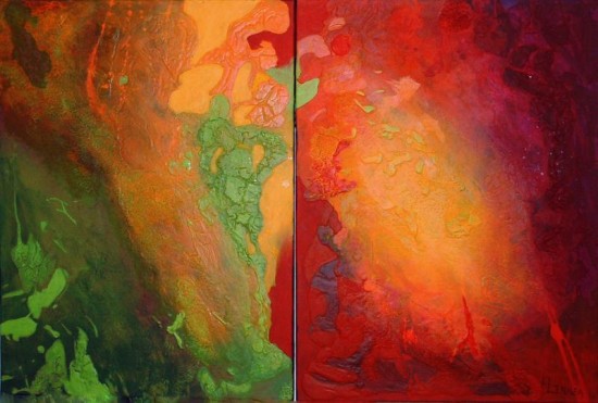 Vibrant beauty of creation in landscapes and abstracts paintings by Canadian artist Linda Lennea